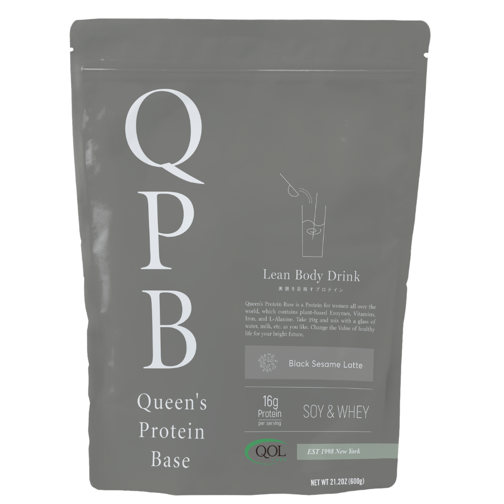 QPB ｸｲｰﾝｽﾞﾌﾟﾛﾃｲﾝﾍﾞｰｽ 黒ごまラテ 600g